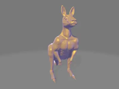 Muscular Kangaroo 3D model