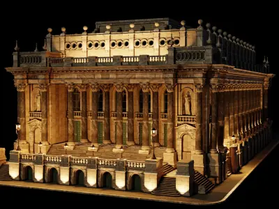 Historic Public Building 3D model