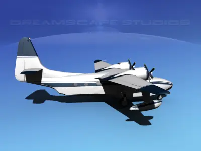 Grumman G-73 Mallard V11 3D model