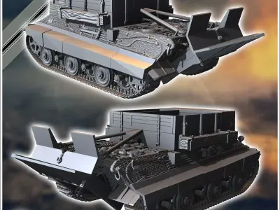 Bergepanzer E-50 Entwicklung - Germany Eastern Western Berlin W 3D print model