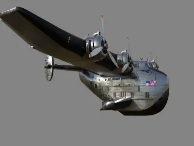 Boeing 314 - Clipper Toon Style 3D model