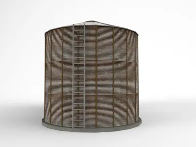 silo silage 3D model