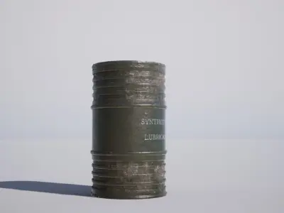 Barrel bundle Low-poly 3D model