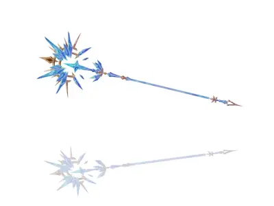 Legendary Scepter Low-poly 3D model