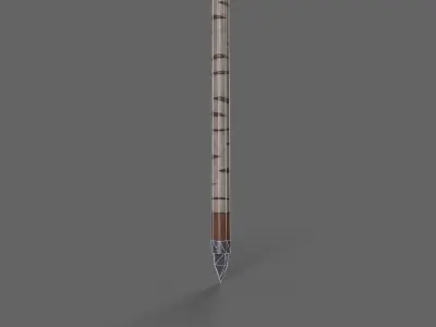PBR Polearm V3c Low-poly 3D model