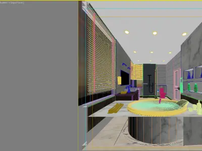 bathroom 5 modern 3D model