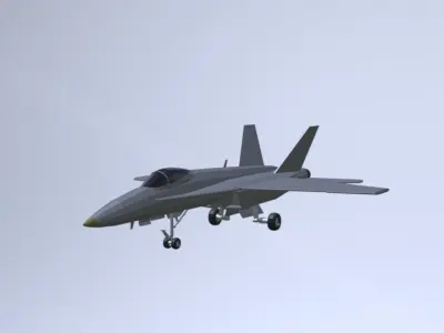 FA18 super hornet low poly Free low-poly 3D model