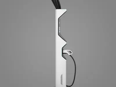 Electric Vehicle Charging Station 4 3D model