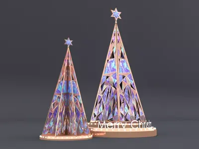 christmas trees 2 3D model