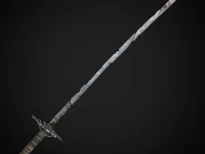 Post-Apocalyptic Weapons - Katana Low-poly 3D model