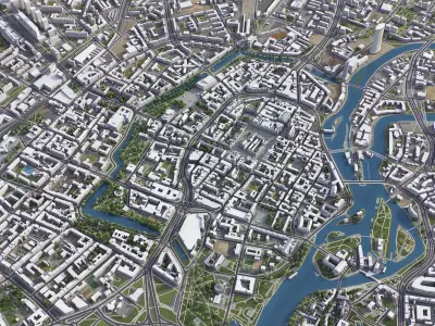Wroclaw Low-poly 3D model