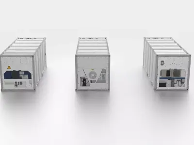 Refrigerated Container - Reefer 3D model