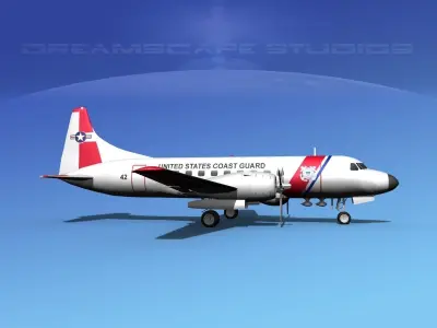 Convair HC-131 US Coast Guard 3D model