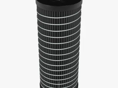 Black and White Air Filters 3D model