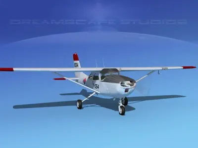 Cessna T-41 Mescalero Korean AF 3D model