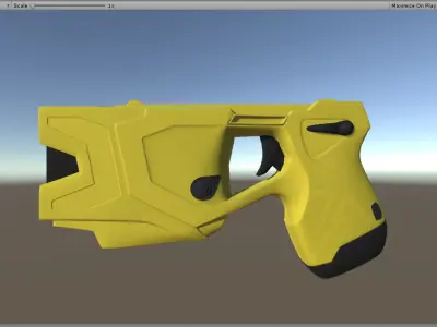 Taser X2 game ready model - black and yellow Low-poly 3D model