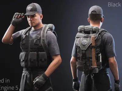 Survival 04 Low-poly 3D model Low-poly 3D model