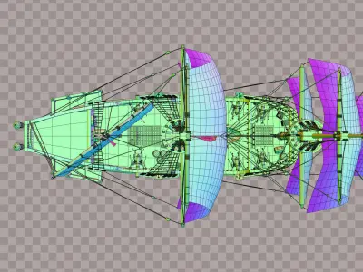 Pirate Ship Low-poly 3D model