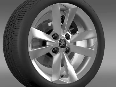 Skoda Citigo wheel 3D model