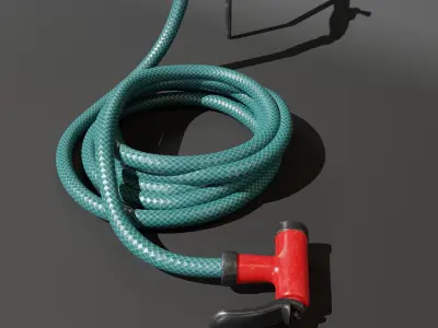 HOSE WITH FAUCET 3D model