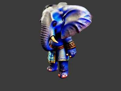 Elephant Man Low-poly 3D model