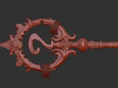 The Riddler Staff From DC 3D STL Model 3D print model