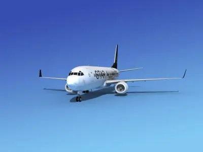 Boeing 737-800 Star Alliance 3D model