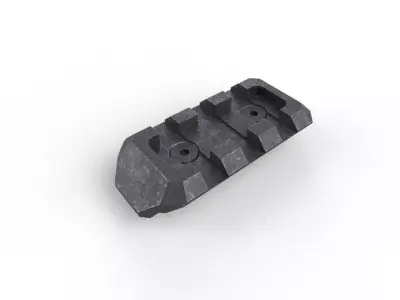 M-Lock Rail 01 Low-poly 3D model