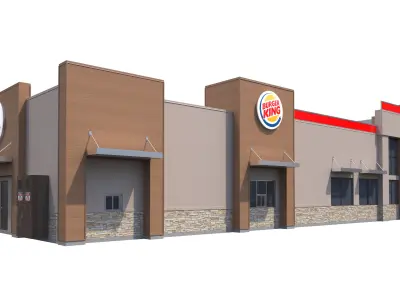 Retail-049 Burger King-005 3D model