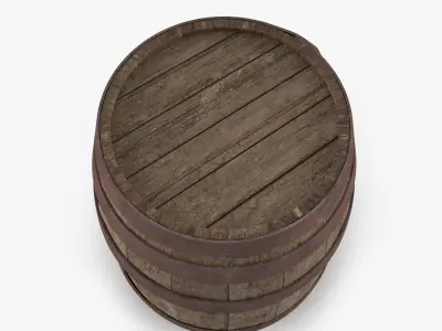 Old Barrel 3D model