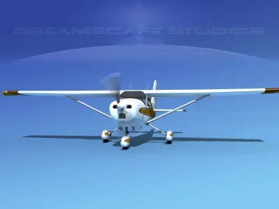 Cessna 172 Skyhawk 1976 V08 3D model