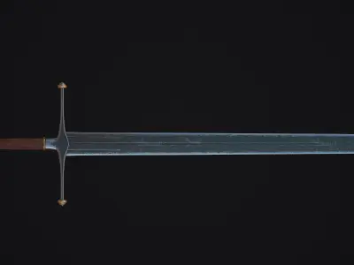 Sword Ice of House Stark - Game of thrones - 3D Model Low-poly 3D model