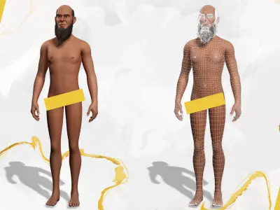 Wildlands Survivalis terrorist 3D model Mercenary Low-poly 3D model