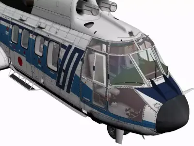 AS332 MkII Super Puma 3D model