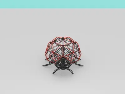 Ladybug Low-Poly beetle Free low-poly 3D model