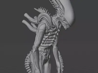 Xenomorph 3D Print Model Big Chap Inspired 1979 Alien 3D print model