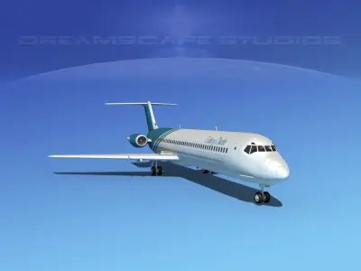 Douglas DC-9-50 Century Airlines 3D model