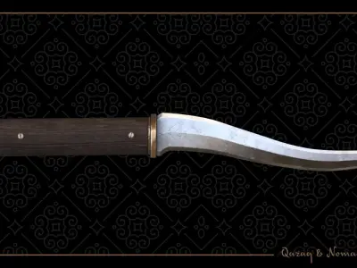 Nomad knife Low-poly 3D model