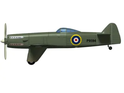 Martin Baker MB2 3D model