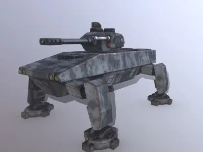SCI-FI AIFV MECHA Low-poly 3D model