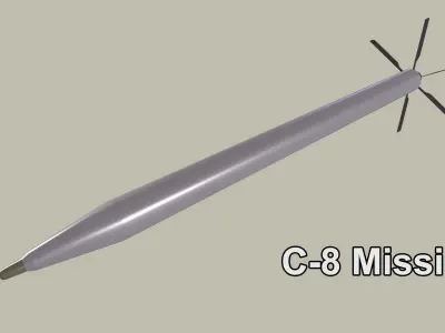 Rockets And Gun Pods Collection Low-poly 3D model