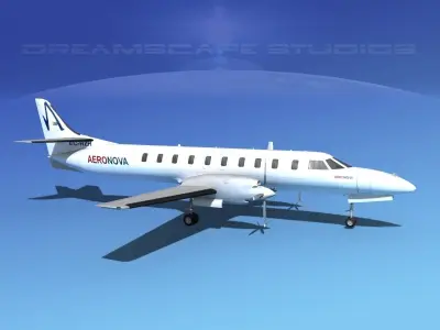Swearingen SA226 Metroliner AeroNova 3D model