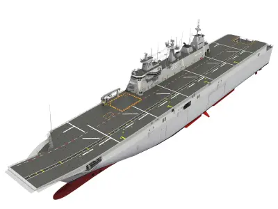 HMAS CANBERRA AUSTRALIAN LHD 3D model