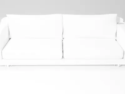 Leather armchair and gift hanger Free 3D model