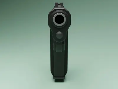 TT-33 Low poly weapon Free low-poly 3D model