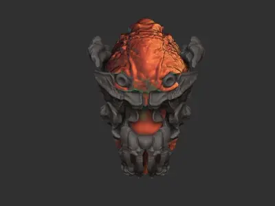 monster head diablo 3D model