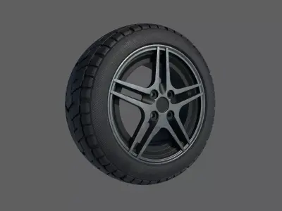 Car Wheel A 3D model
