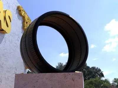 ORTAS TIRE NO 24 GAME READY Low-poly 3D model