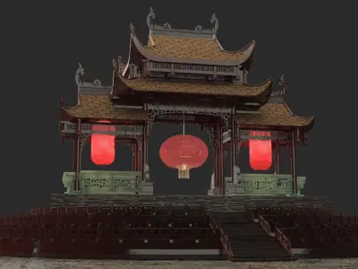 Chinese gate  3D model