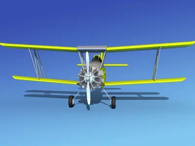 Grumman G-164 AgCat V08 Cropduster 3D model